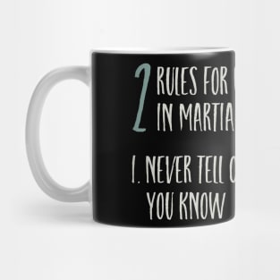 Funny Martial Arts 2 Rules for Success Mug